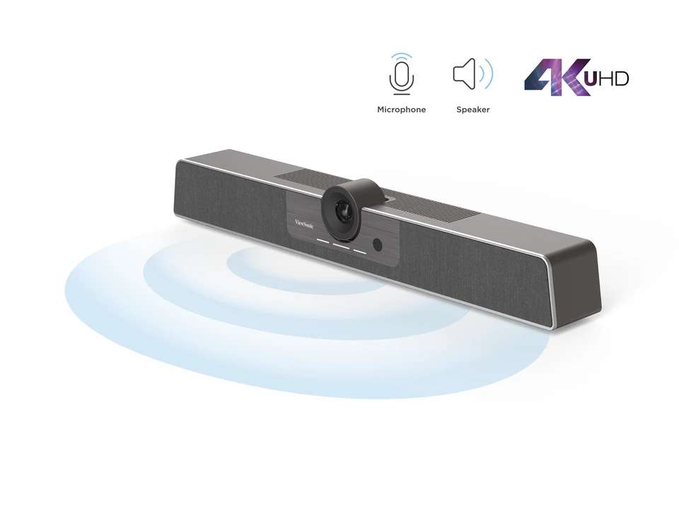 ViewSonic TeamJoin™ TRS10-UB–Giải pháp phòng họp Microsoft Teams với bảng điều khiển cảm ứng và hệ thống thanh video 4K